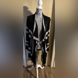 Black and gray sweater